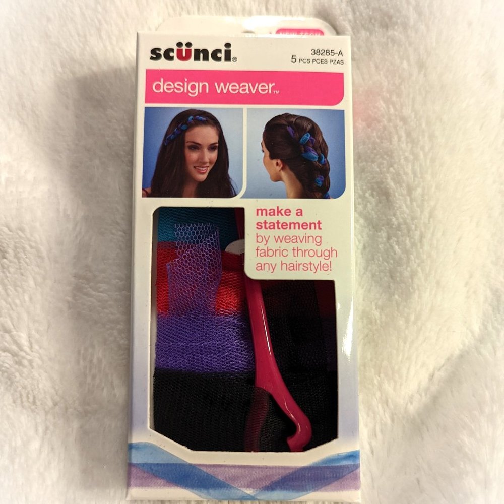 Scunci Design Weaver -Weaver and Mesh Hair Ribbon Set